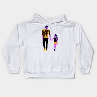FATHER DAUGHTER LOVE DESIGN Kids Hoodie